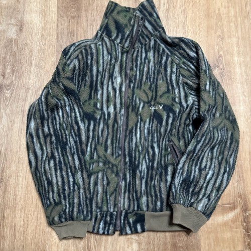 Vtg Hunt Cabela’s Trebark Camo Polar Fleece Full Zip Jacket M & Pants 30x29 US - Picture 2 of 19