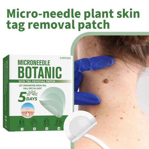 Microneedles Botanical Skin Tag Removal Patch - Quick Acting - 9pcs/Box - Picture 8 of 23
