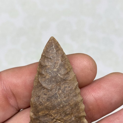 MLC s7332 RS RESTORED Archaic Serrated Pinetree Arrowhead Ky Kentucky Artifact - Picture 9 of 9