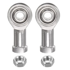 2pcs SSI6T/K Female Rod End Bearing M6 Bore and M6x1.0 Right Hand Thread
