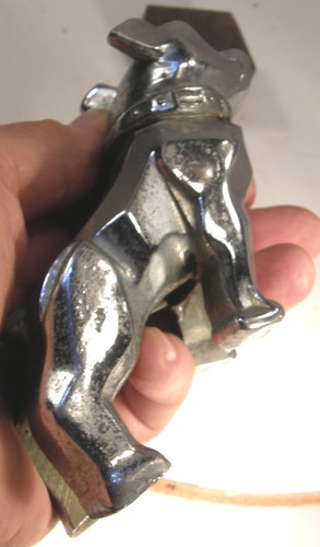 VINTAGE CHROME PLATED MACK TRUCK BULLDOG HOOD ORNAMENT EMBLEM PATENT 87931 - Bild 15 von 24