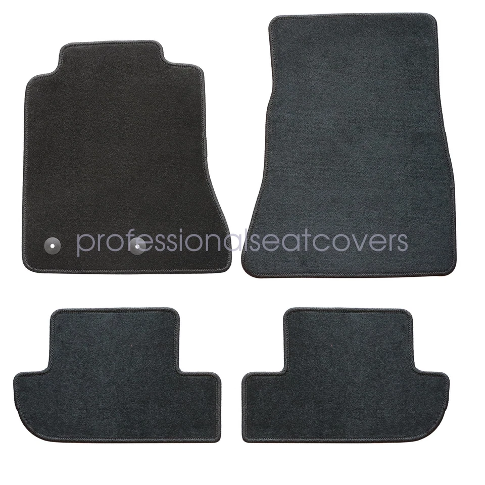 Fits 2020 2021 2022 2023 2024 2025 Ford Mustang Floor Mats Carpet Velour Black - Image 4 of 4