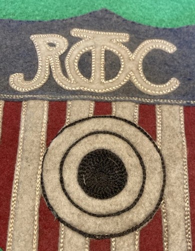 Excellent Rare WW1 – 1920s, ROTC, Large multipiece Felt Patch felt W. Target - Picture 2 of 8