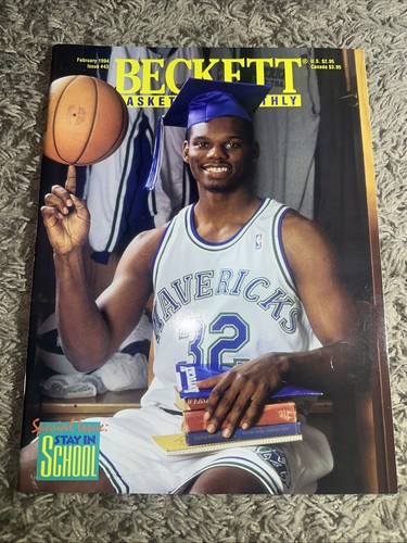 Beckett Basketball Card Monthly February 1994 Jamal Mashburn Issue #43 - Picture 1 of 6