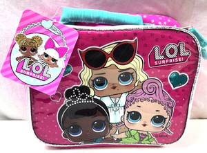 Lol Surprise Lunch Box Bag Kids Girls Multicolor Medium Zip Closure Insulated