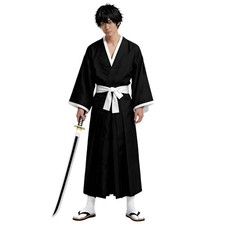  TUAHOUS Bleach Cosplay Costumes: Ichigo Kurosaki and Rukia Kuchiki, Deluxe 3-P