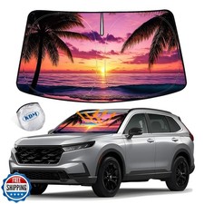 KDM Sunset Beach Style Windshield Sun Shade Fit for 2023 2024 2025 Honda CR-V