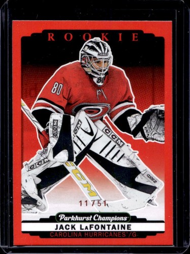 2022 Parkhurst Jack LaFontaine Red #/51 Hurricanes