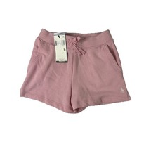 Polo Ralph Lauren Girls Fleece Shorts, Light Pink, Logo, Size 6 NWT