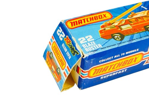 Matchbox Bulgaria Superfast MB22 Blaze Buster Fire Truck w/K Box - Picture 12 of 13