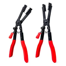 2Pcs Heavy-Duty Multi-Angle Hose Clamp Plier Set with Locking Devicettttttttt...