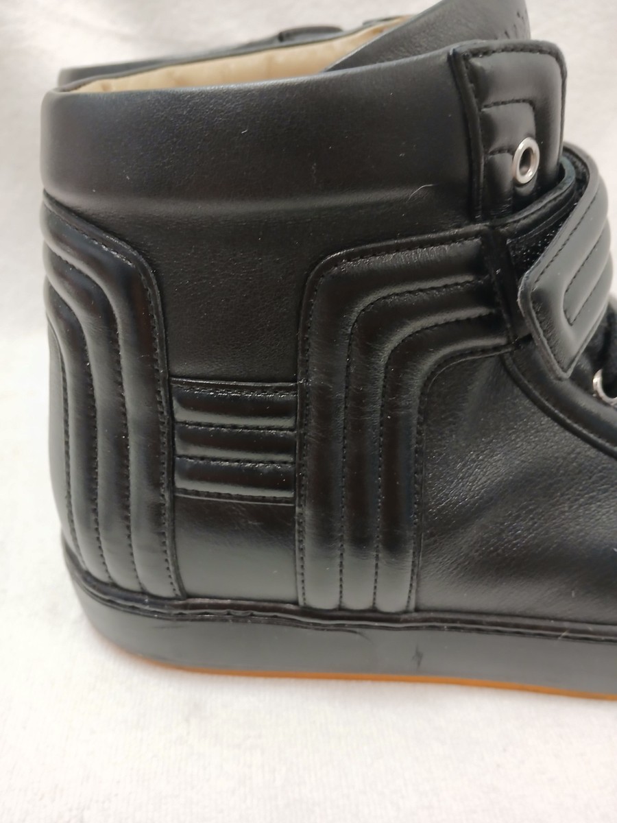 Hermes Mens High Top Sneakers Black Leather EU 41‎ Modern Detail w BOX AUTHENTIC Hermes Mens High Top Sneakers Black Leather EU 41 Modern  main image 3