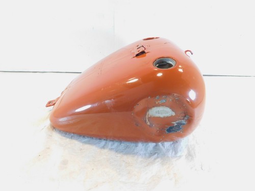 Harley Softail Heritage Classic Fatboy Orange Fuel Gas Petrol Tank Reservoir - Picture 3 of 14