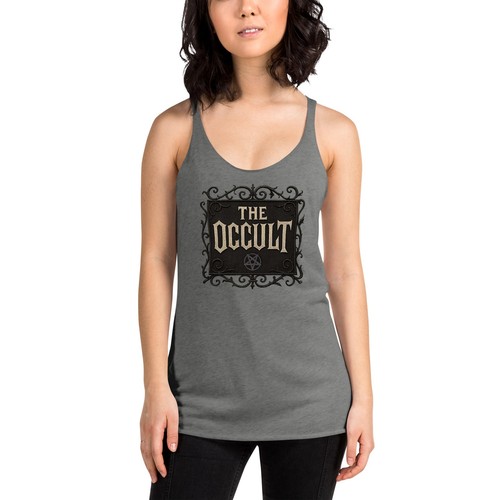 The Occult Women’s Tank Gothic Supernatural Racerback Horror Aesthetic - Picture 3 of 10