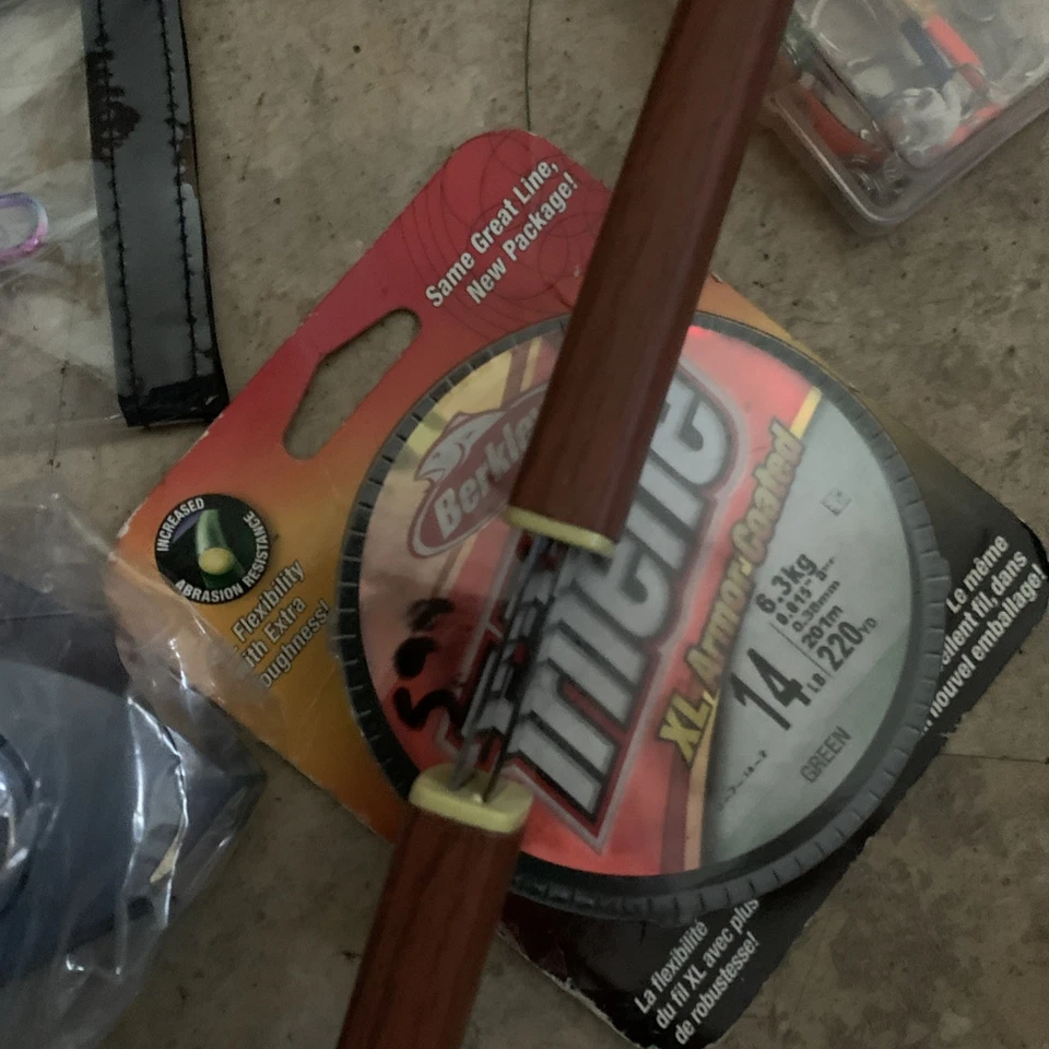 Nuevo Surf Casting Combo Bolsa Señuelos Línea + Carrete, Cuchillo Striper, Atún Foto 4 de 4