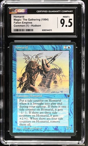 MTG Homarid (Hudson) - Fallen Empires - CGC Mint+ 9.5 - Picture 1 of 2