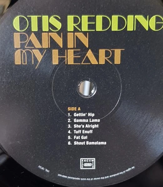 Otis Redding Pain In My Heart LP vinyl Italy Ermitage 2017 brand new sealed - Image 3 of 4