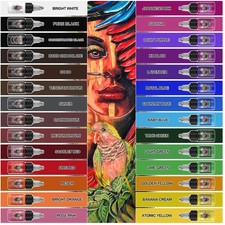 28-Color Tattoo Ink Set 1/2oz 15ml Pigment Kit TI203-15-28