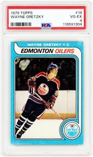 Wayne Gretzky Edmonton Oilers 1979-80 Topps #18 PSA Authenticated 4 Rookie Card