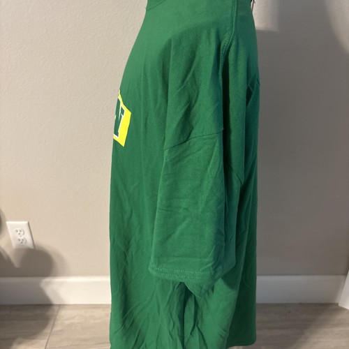 Fesselndes grünes Oregon Enten gelber Buchstabe Baumwolle T-Shirt Herren Größe 3XL - Bild 3 von 11