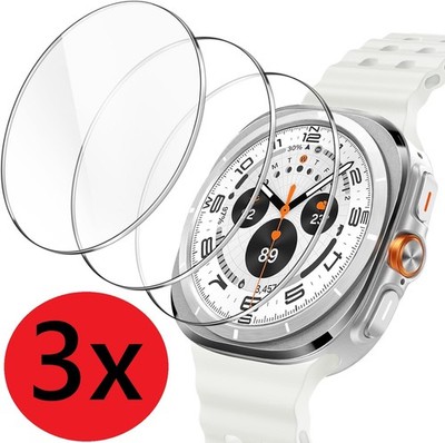 3X Schutzglas für Samsung Galaxy Watch 7 Ultra / 2  47mm Panzerfolie 9H Display