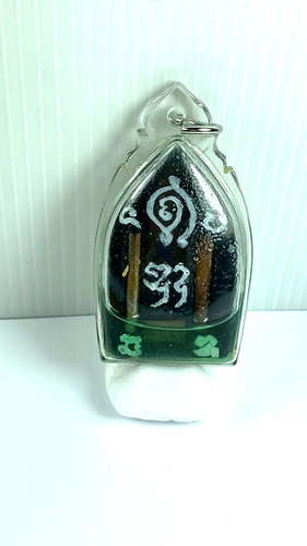 CODE 366 KHUN PAEN MAHASANAE TAKRUT YANT OIL PENDANT KRUBA LINE LUCK THAI AMULET - Picture 4 of 17