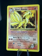 Blaine's Ninetales 21/132 Rare Pokémon 2000 Gym Challenge LP