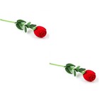 2 stücke Neuheit romantische rote rose geformte Schmuck Verlobungsring