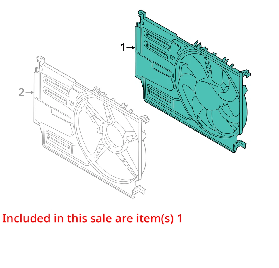 Conjunto de ventilador de motor de ventilador de radiador compatível com 16-19 CLUBMAN 757243 - Imagem 3 de 4