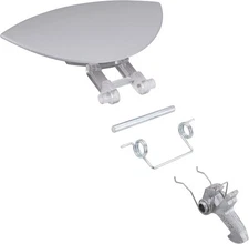 PartsBroz WP8182408 8182408 Door Handle - Compatible with Whirlpool Gray 