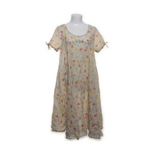 Ewa I Walla, Maxikleid, Größe: M, 55736 SS22, Beige/Mehrfarbig, Baumwolle #7H6