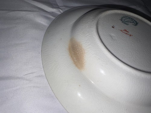 Grindley The Marengo Round Covered Butter Dish w/Lid White with Gold Trim USED - Picture 6 of 9