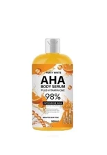 PARTY WHITE AHA 98% Face and Body Serum, Orange Brighten Skin 500ml.