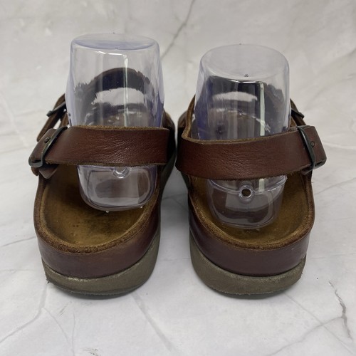 Sandalias Mephisto Holly para mujer de cuero marrón con tira trasera hechas en Francia talla 38 EE. UU. 8 - Imagen 6 de 11