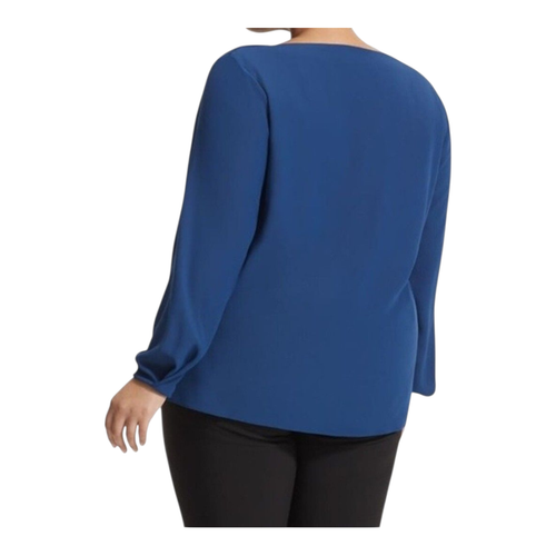 M.M. Top azul onda suave Lafleur The Friedan en azul azurita para mujer +1/1X - Imagen 5 de 9
