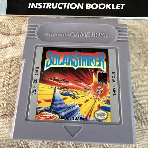 Game Boy Game Cartridge Solar Striker Nintendo Game + Case & Manual - Picture 2 of 4