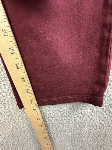 NYDJ Jeans Womens Size 4 Petite Wine Burgundy Marilyn Straight Lift-Tuck 27x28 - Picture 17 of 18