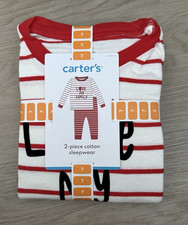 Carter’s Love My Family" 2-Piece Cotton Sleepwear Sz: 7 Boys/Girls