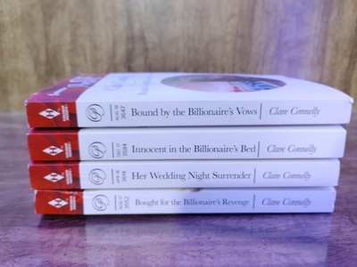 Clare Connelly Harlequin Presents Lot of 4   Billionaire Romance Paperbacks