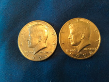 2 x United States of America Kennedy Half Dollar coins - 1972