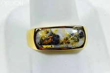 Gold Quartz Ring Mens "Orocal" RM816Q Genuine Hand Crafted Jewelry - 14K Gold Ye