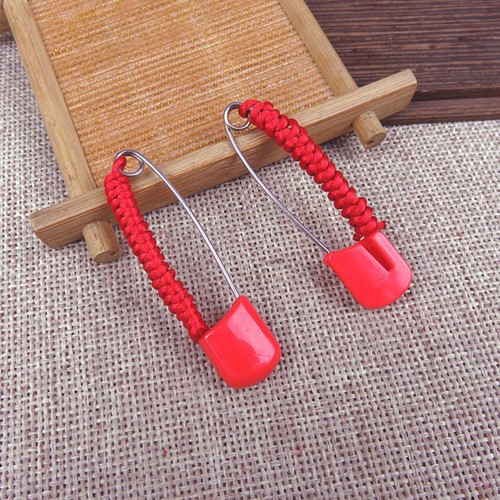 Dijes broche decorativo de seguridad de cuerda roja para bebé 10 piezas - Imagen 10 de 12