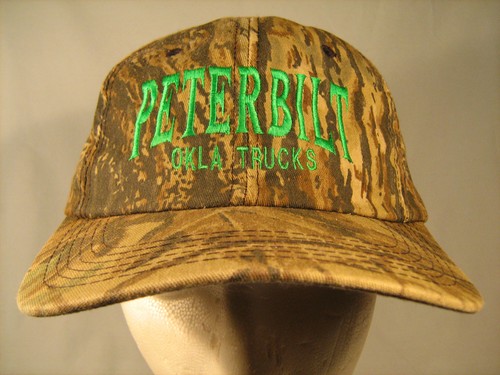 [G9] BALL CAP Adjustable Snapback PETERBILT OKLA TRUCKS Outdoor Cap USA - Picture 2 of 5