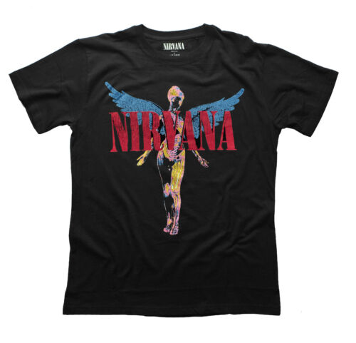 Camiseta Nirvana In Utero Oficial Angelic Kurt Cobain Negra Grunge Nueva S a 5XL - Imagen 3 de 14