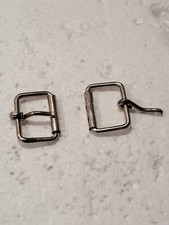 Single Prong Roller Belt Buckles 1" Pair