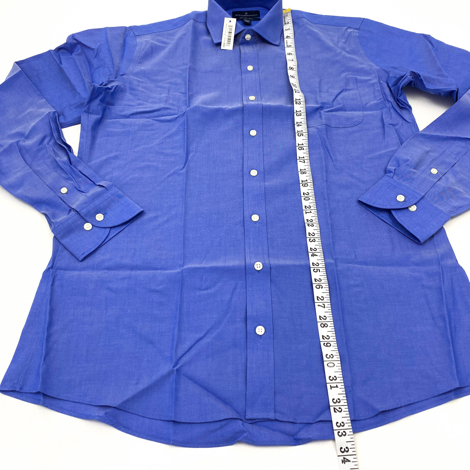 Buttoned Down Mens Size 16.5/38/42 Button Down Dress Shirt Slim Fit