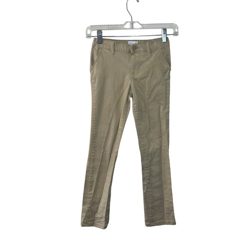 The Childrens Place Khaki Pants Girls Size 8 School Uniform Neutral Bottoms Kids - Picture 1 of 4