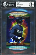 Ken Griffey Jr. 1994 Topps Finest Jumbo Card Mariners Gem 10 Auto Beckett L