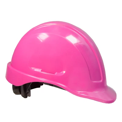 JORESTECH ® Pink Hard Hat JORESTECH Adjustable Ratchet Suspension Safety Cap Style