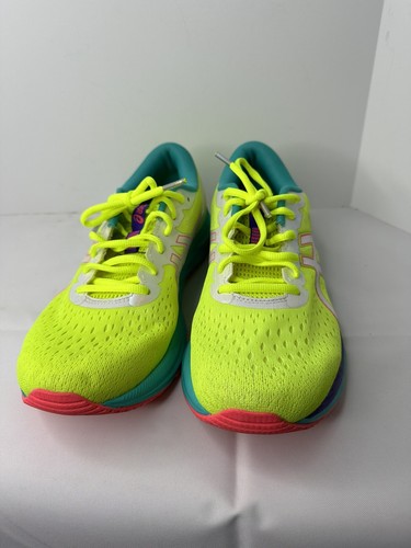 ASICS Gel Excite 7 Women Size 12 Yellow Pink Running Sneaker Shoe 1012A801 - Picture 5 of 12